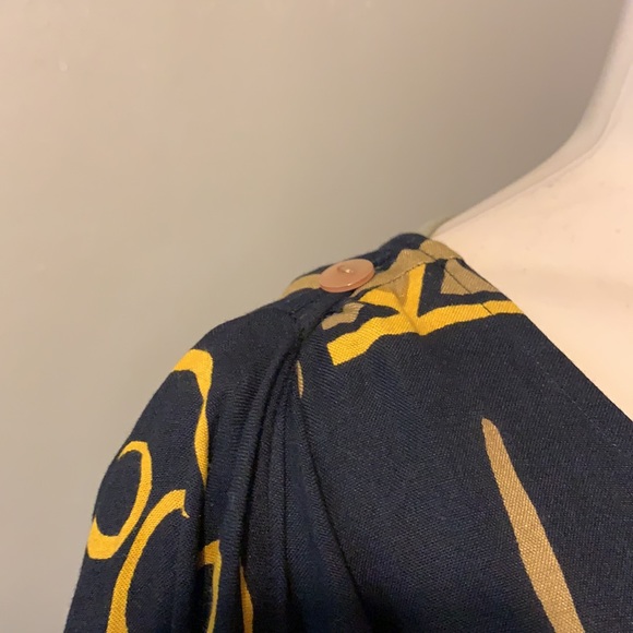 Original Antthony size L black patterned design dress beaded hemline - Picture 6 of 8